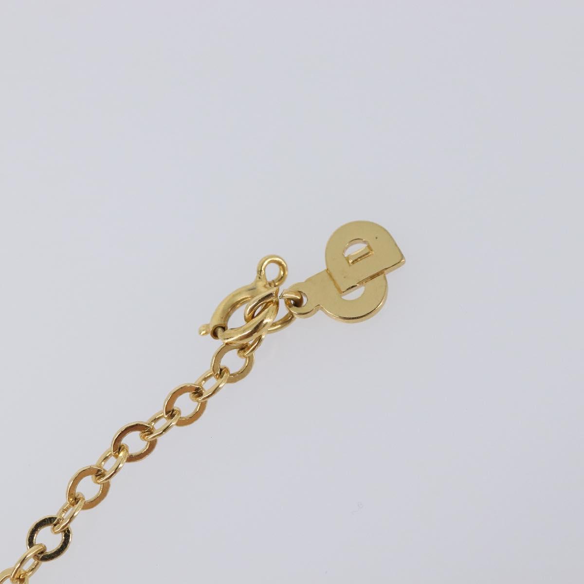 Christian Dior Necklace Metal 2 Set Gold Tone Auth 206829