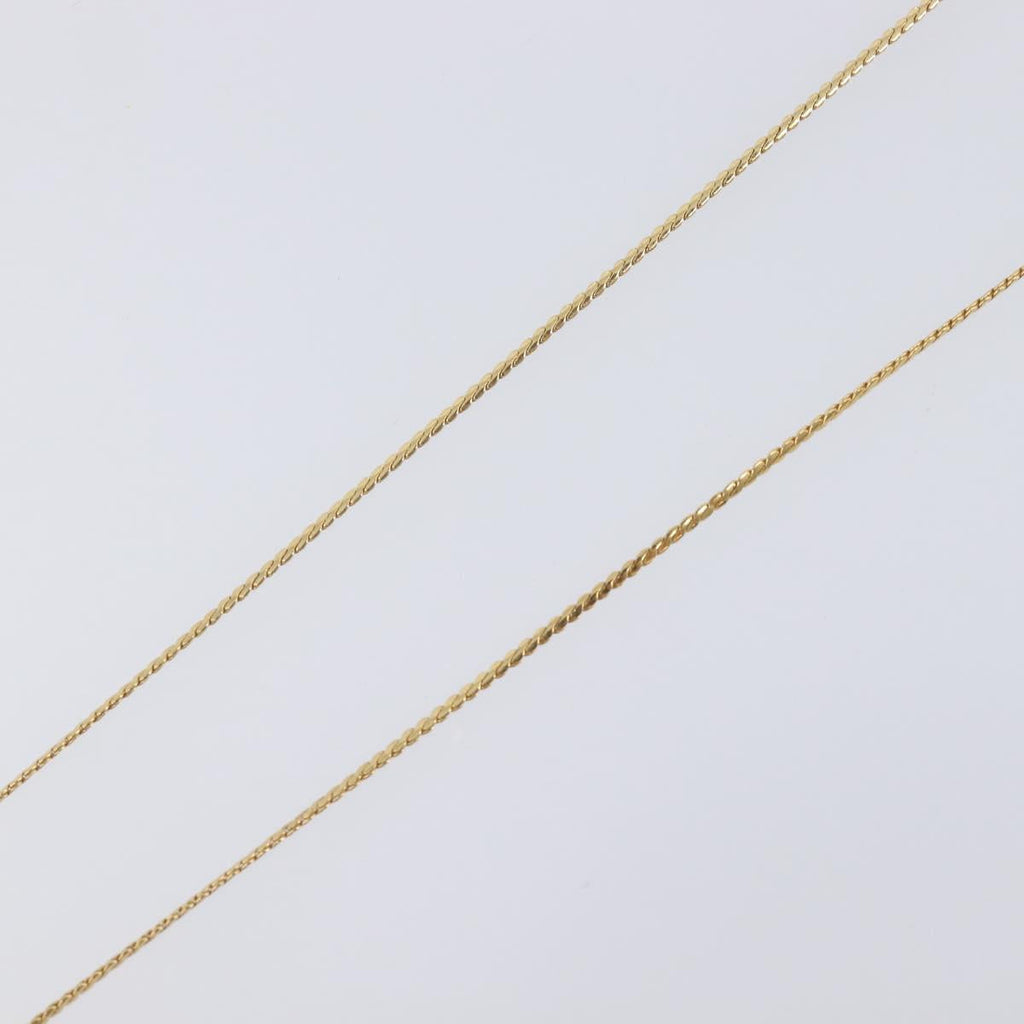 Christian Dior Necklace Metal 2 Set Gold Tone Auth 206829