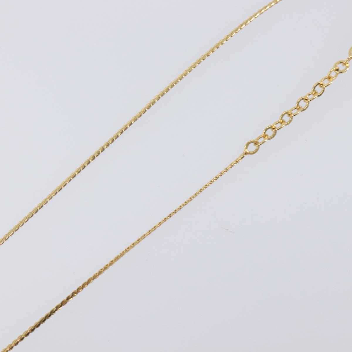 Christian Dior Necklace Metal 2 Set Gold Tone Auth 206829