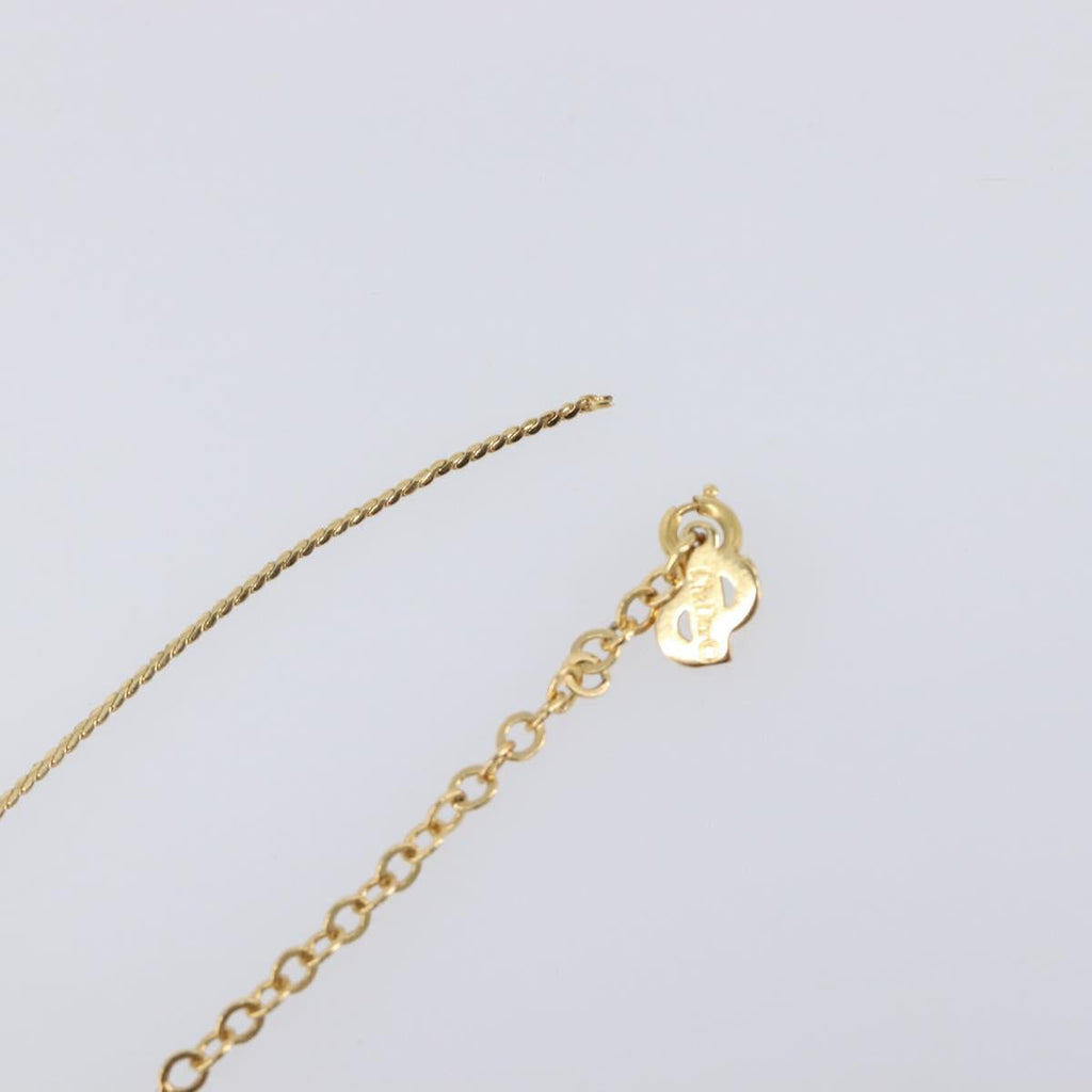 Christian Dior Necklace Metal 2 Set Gold Tone Auth 206829
