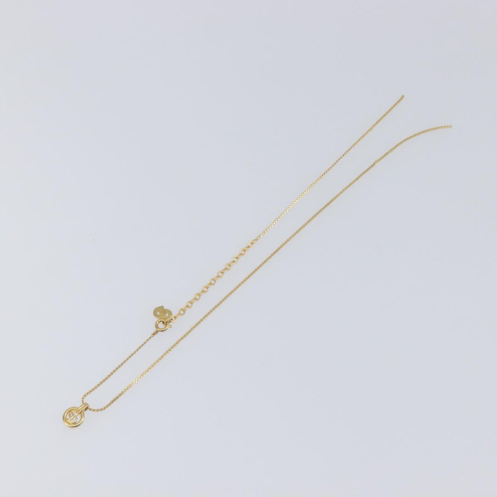 Christian Dior Necklace Metal 2 Set Gold Tone Auth 206829