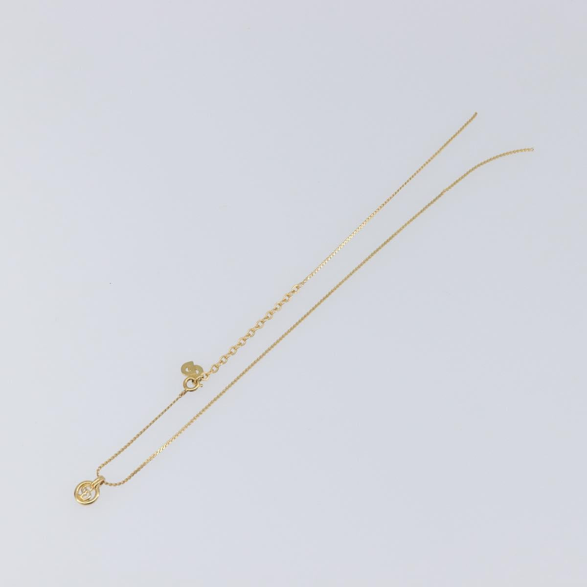 Christian Dior Necklace Metal 2 Set Gold Tone Auth 206829