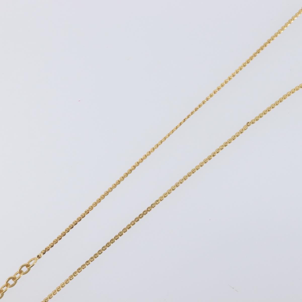 Christian Dior Necklace Metal 2 Set Gold Tone Auth 206829