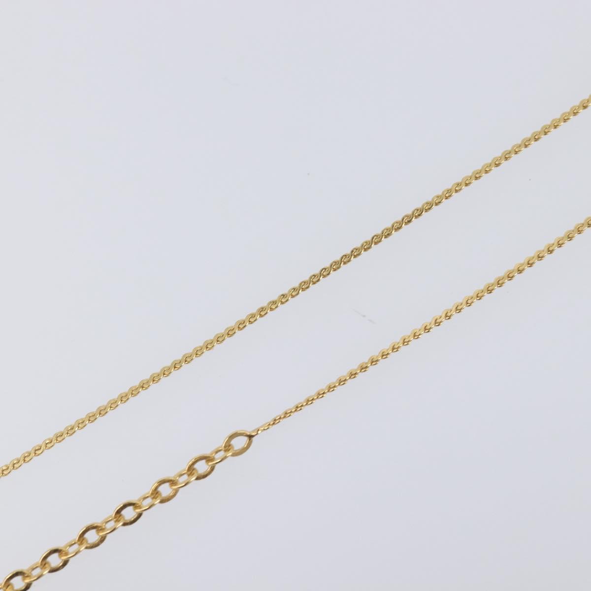Christian Dior Necklace Metal 2 Set Gold Tone Auth 206829