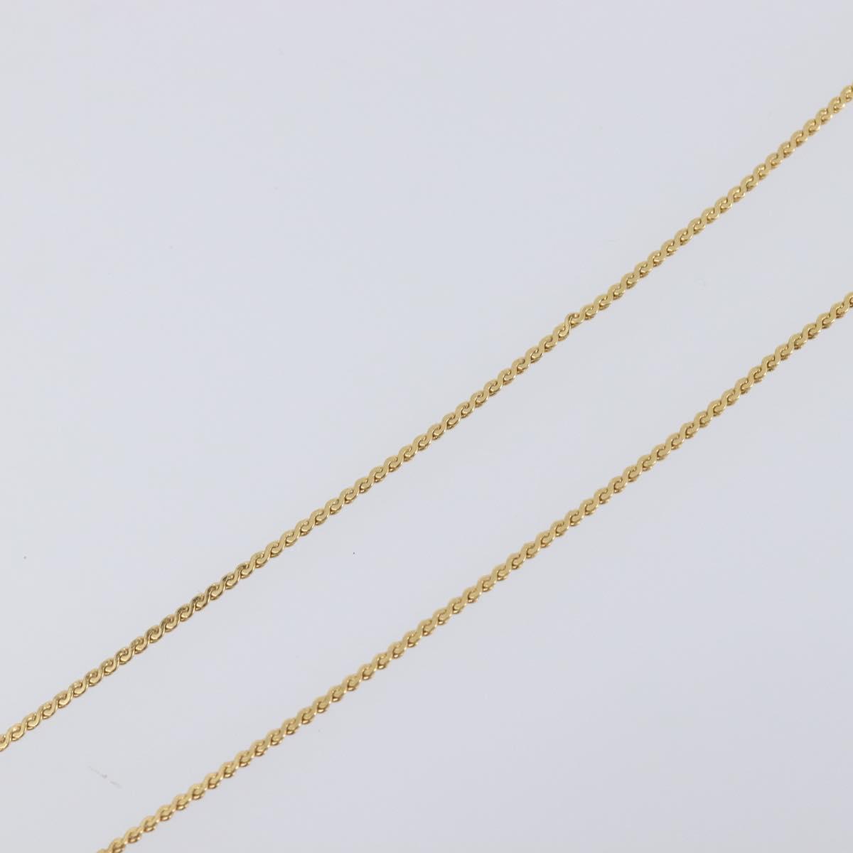 Christian Dior Necklace Metal 2 Set Gold Tone Auth 206829