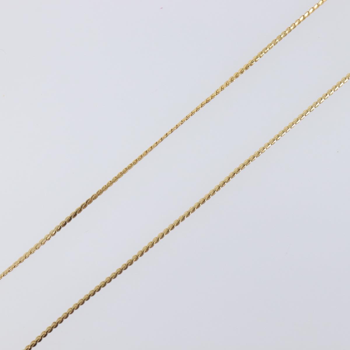 Christian Dior Necklace Metal 2 Set Gold Tone Auth 206829