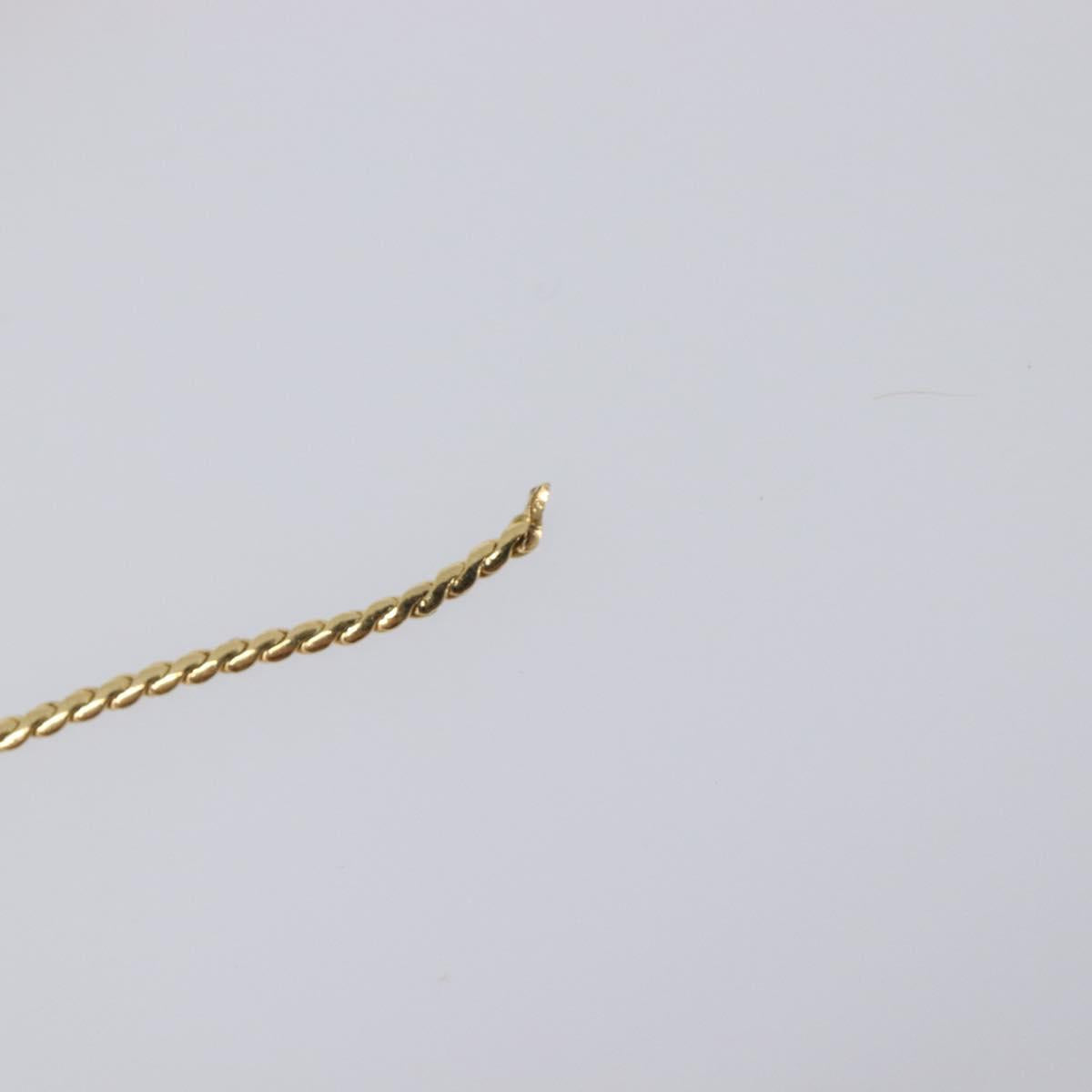 Christian Dior Necklace Metal 2 Set Gold Tone Auth 206829