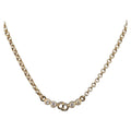 Christian Dior Necklace Metal Gold Tone Auth 206850