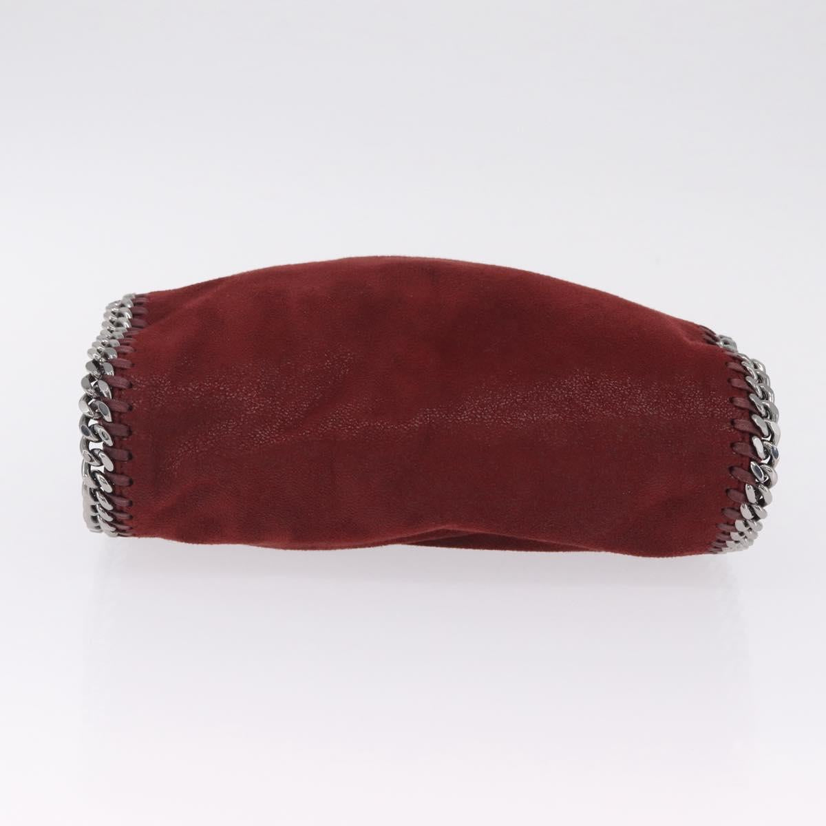 Stella McCartney Chain Falabella Bag Polyester Bordeaux 371223 Auth 207062A