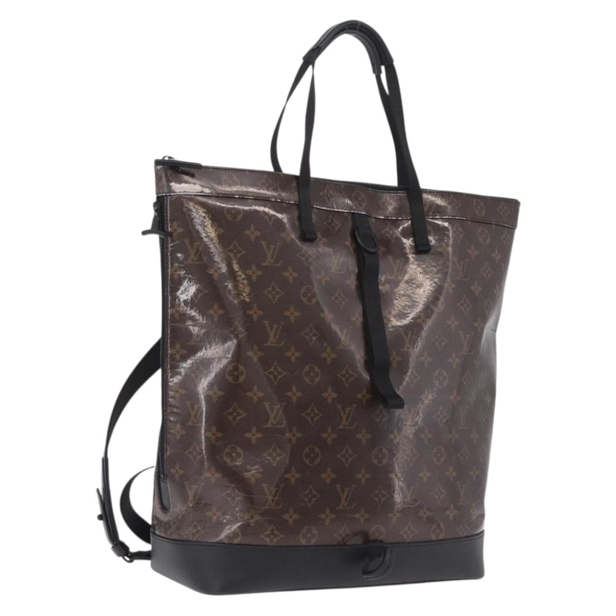 LOUIS VUITTON Monogram Eclipse Glaze Zipped Tote Backpack M43900 LV Auth 207073