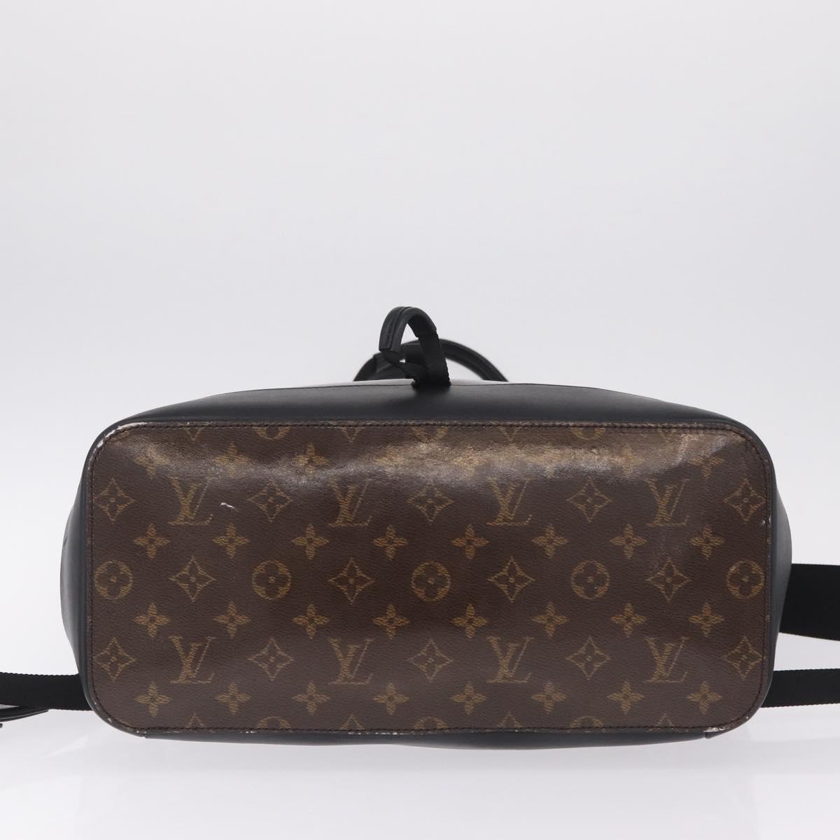 LOUIS VUITTON Monogram Eclipse Glaze Zipped Tote Backpack M43900 LV Auth 207073