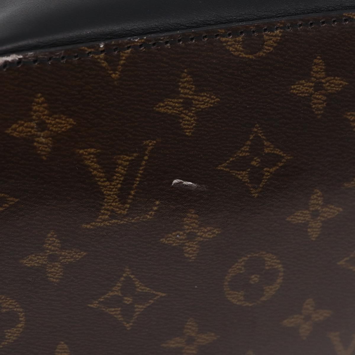 LOUIS VUITTON Monogram Eclipse Glaze Zipped Tote Backpack M43900 LV Auth 207073
