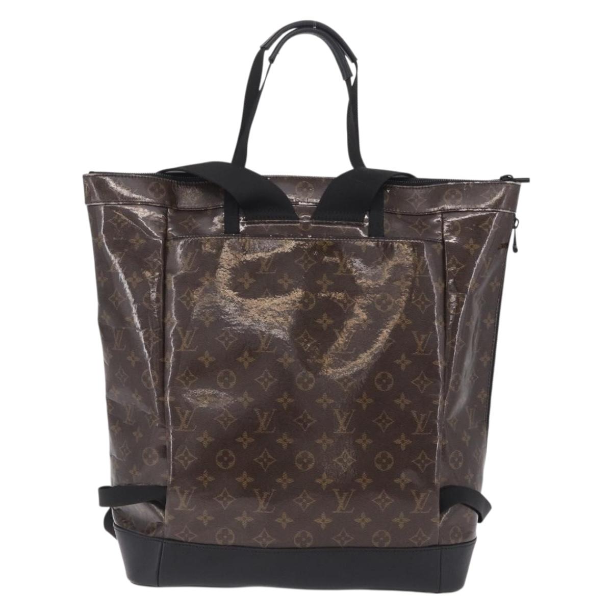 LOUIS VUITTON Monogram Eclipse Glaze Zipped Tote Backpack M43900 LV Auth 207073
