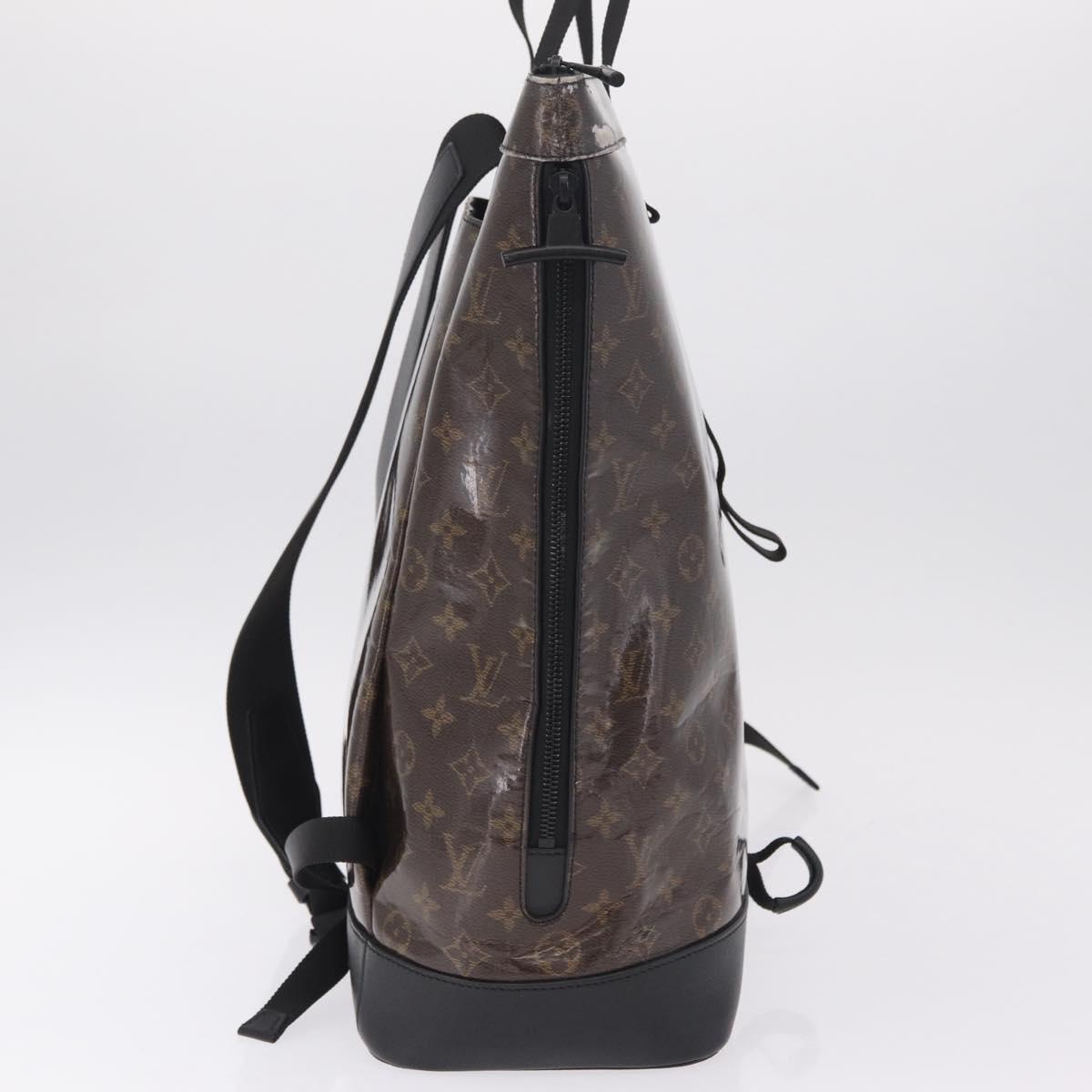 LOUIS VUITTON Monogram Eclipse Glaze Zipped Tote Backpack M43900 LV Auth 207073