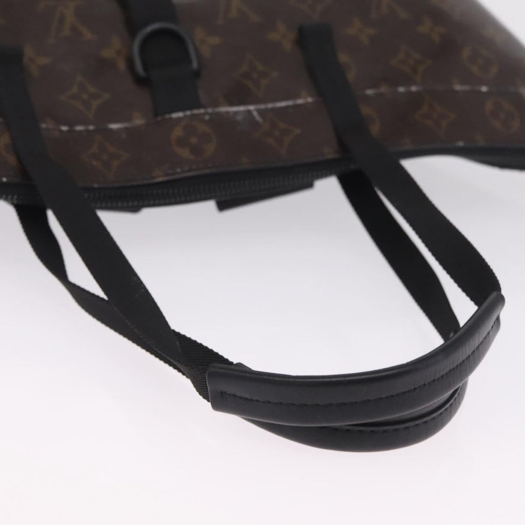 LOUIS VUITTON Monogram Eclipse Glaze Zipped Tote Backpack M43900 LV Auth 207073