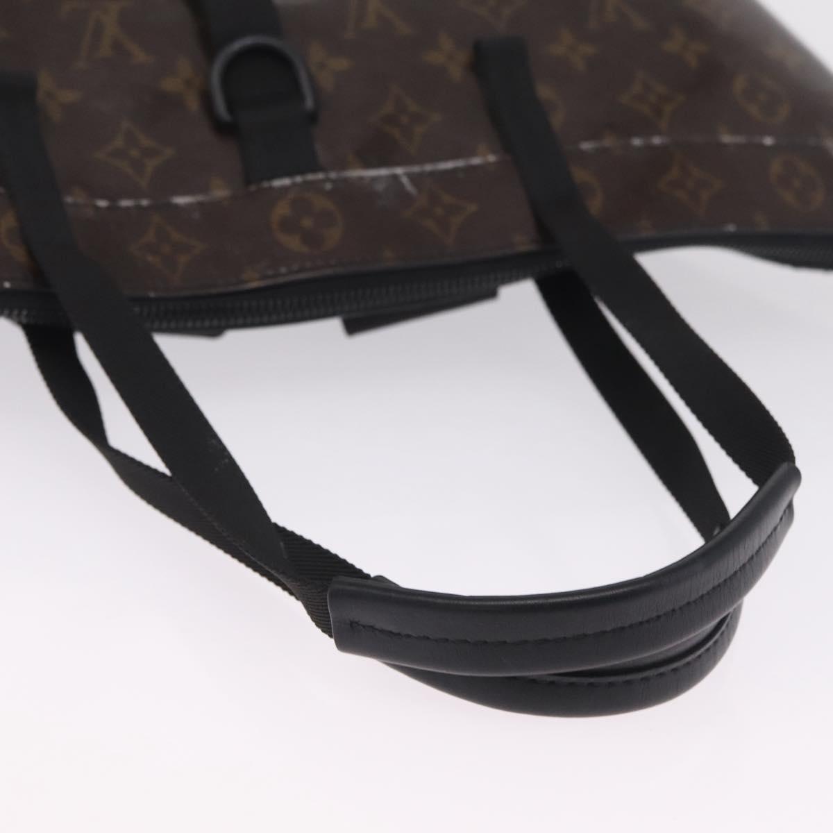 LOUIS VUITTON Monogram Eclipse Glaze Zipped Tote Backpack M43900 LV Auth 207073