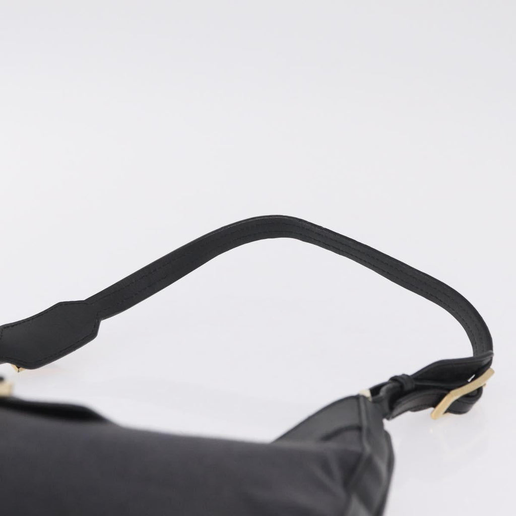GUCCI Jackie Shoulder Bag Canvas Black Gold 001 4129 Auth 207102A
