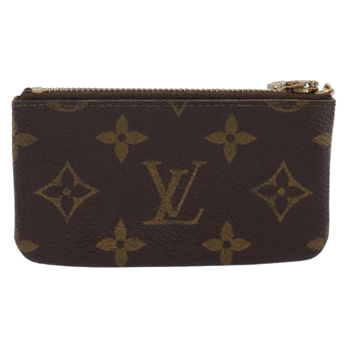 LOUIS VUITTON Monogram Pochette Cles Coin Purse M60033 LV Auth 207129