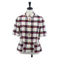 GUCCI Jacket Tweed 38 White Auth 208052M