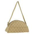 GUCCI GG Canvas Shoulder Bag Beige Gold 90781 Auth 208203