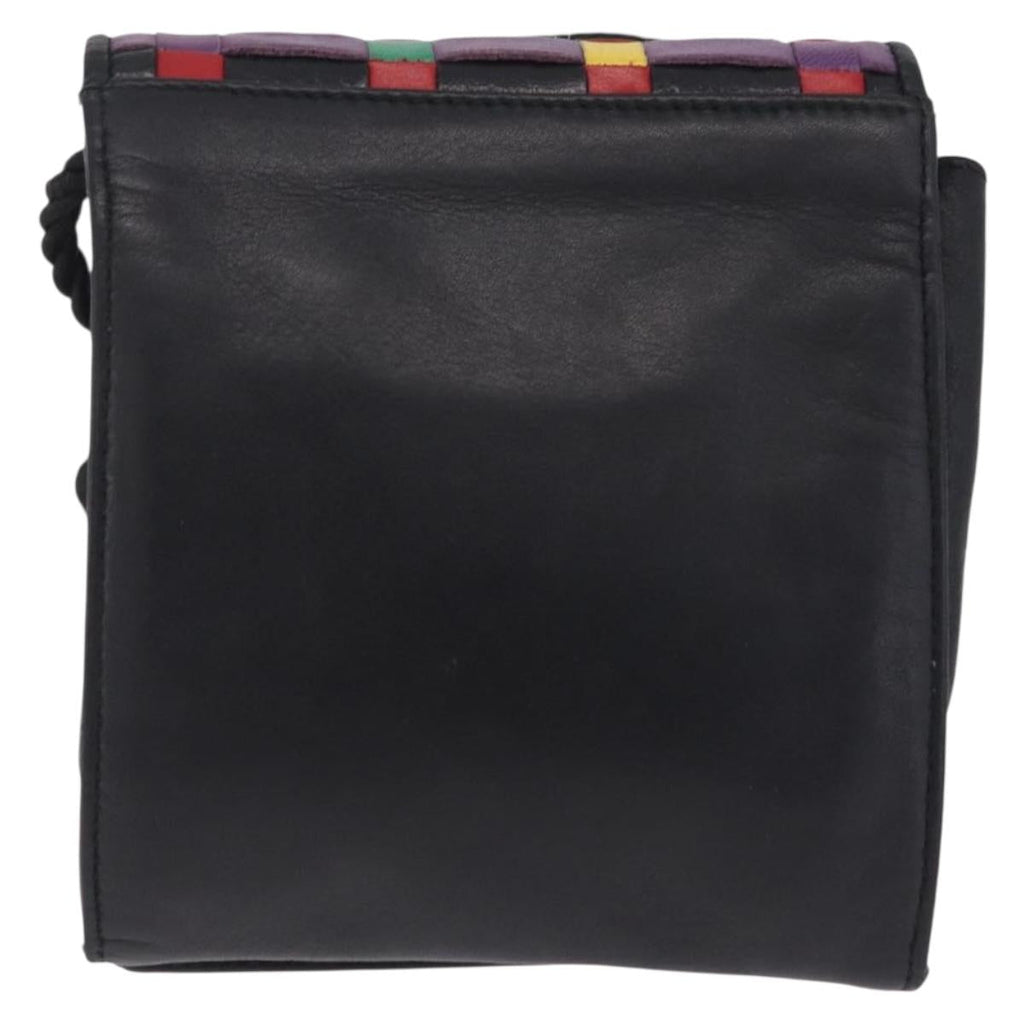 FENDI Shoulder Bag Leather Multicolor Auth 208320A