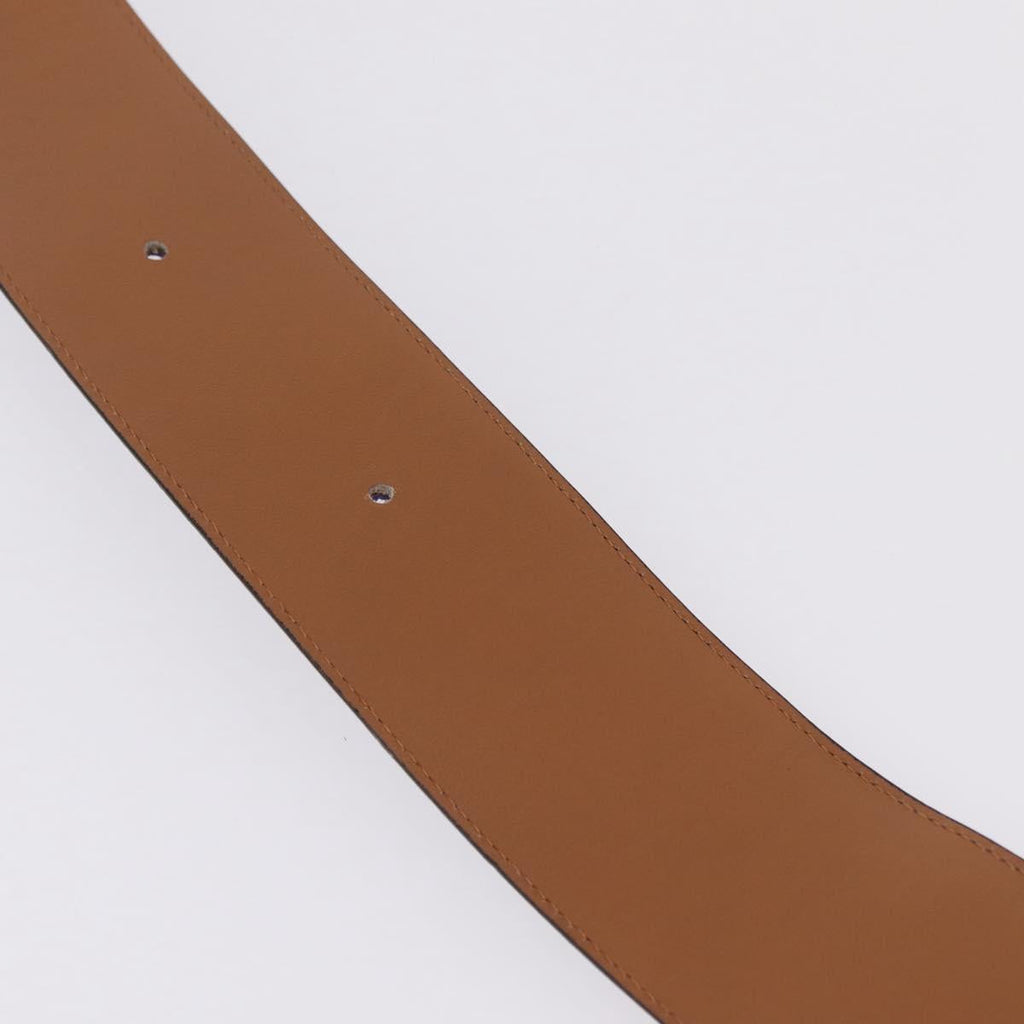 CELINE Belt Leather Purple Gold Auth 208323V