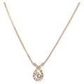 Christian Dior Necklace Metal Gold Tone Auth 208529V