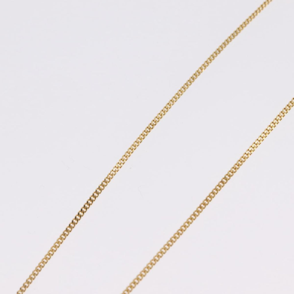 Christian Dior Necklace Metal Gold Tone Auth 208529V
