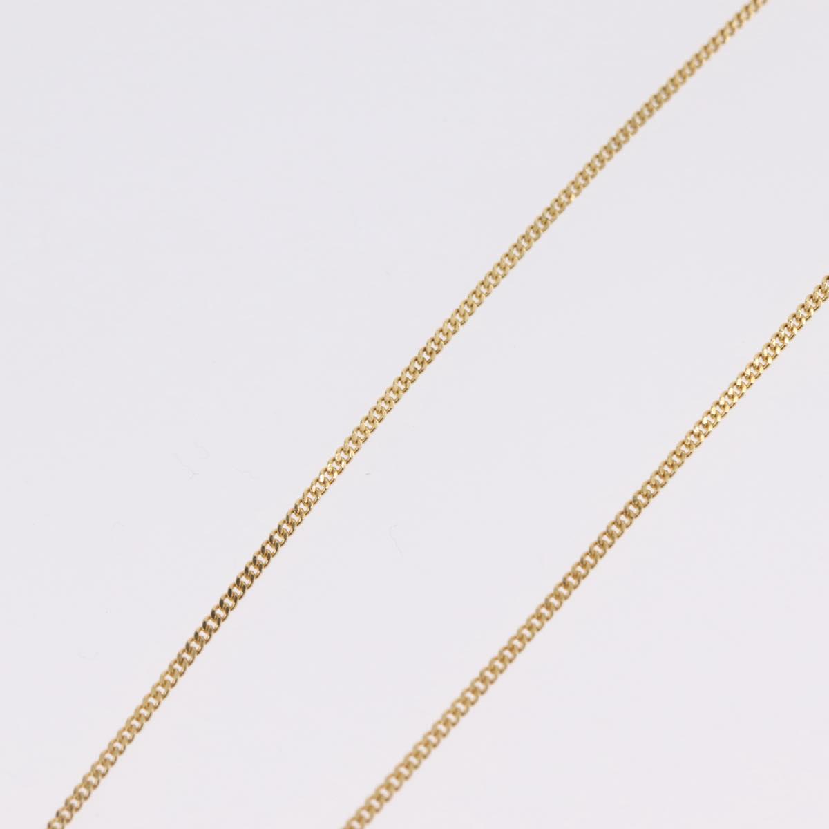 Christian Dior Necklace Metal Gold Tone Auth 208529V