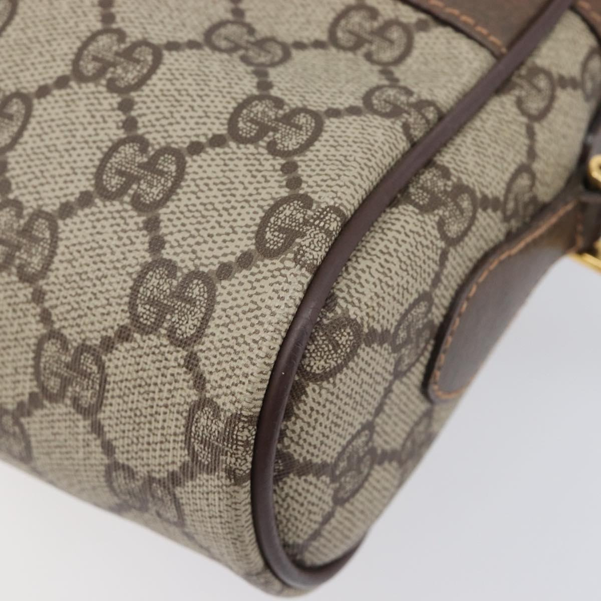 GUCCI GG Supreme Web Sherry Line Shoulder Bag PVC 001 115 6655 Auth 208543A