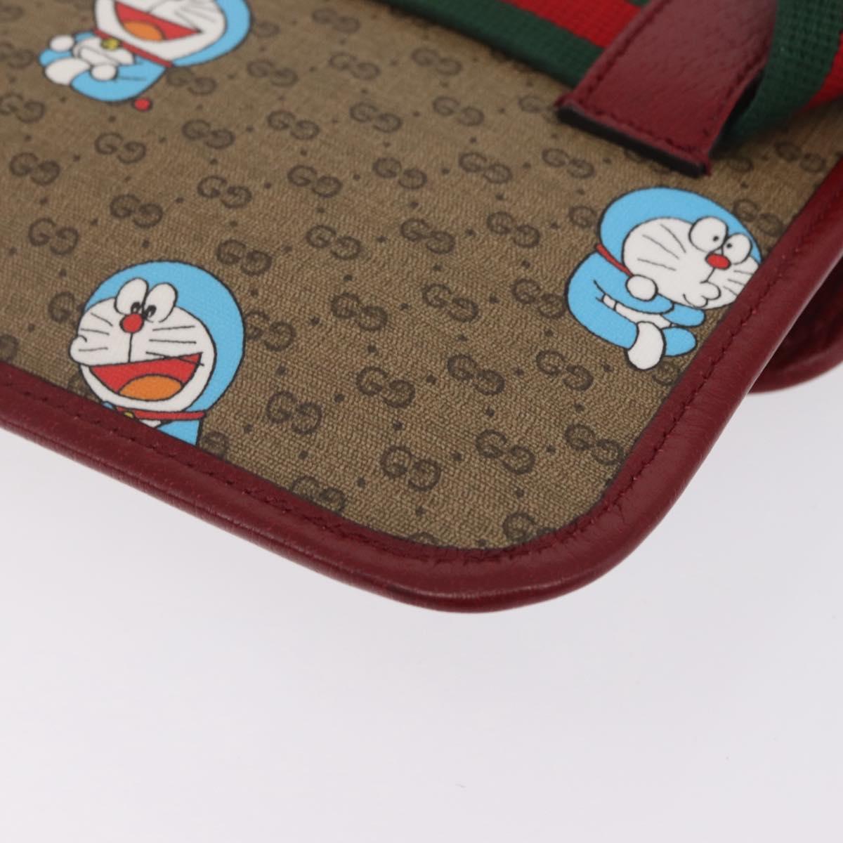 GUCCI Micro GG Supreme Doraemon Fujiko-Pro Waist PVC Beige 647817 Auth 208599M