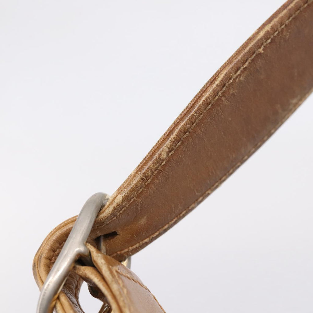 GUCCI Micro GG Supreme Jackie Hand Bag PVC Beige Gold Auth 208663