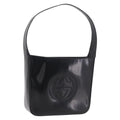 GUCCI Shoulder Bag patent Black 000 1186 0506 Auth 208668