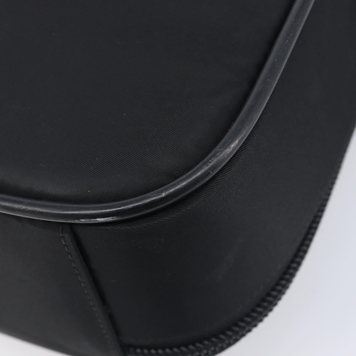 PRADA Business Bag Nylon 2way Black Silver Auth 208691A