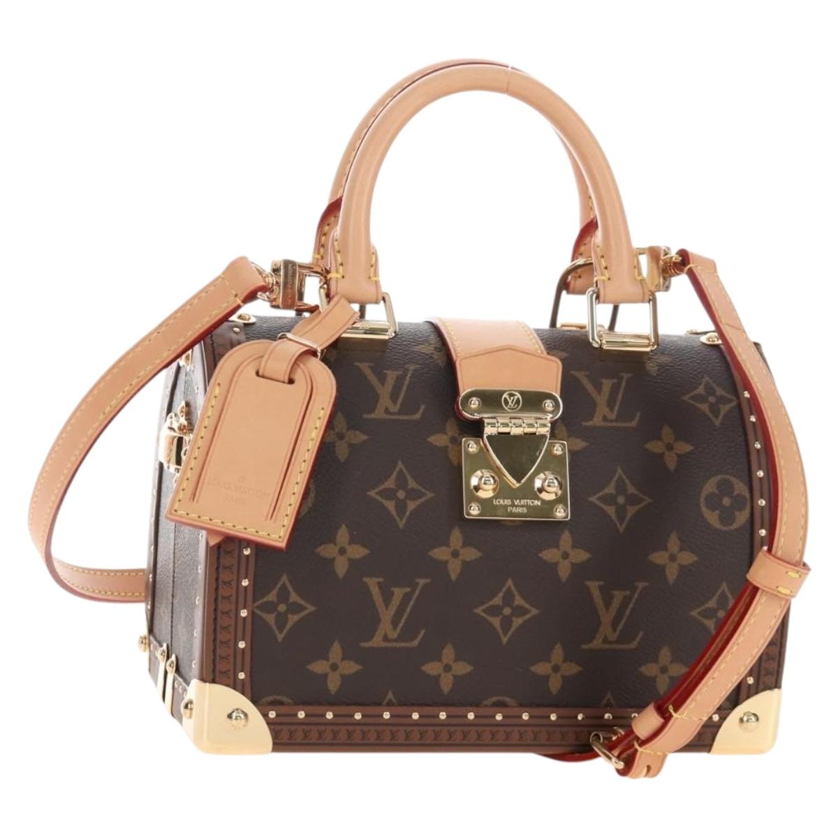 LOUIS VUITTON Monogram Speedy Trunk20 Hand Bag M11154 LV Auth 209014SM
