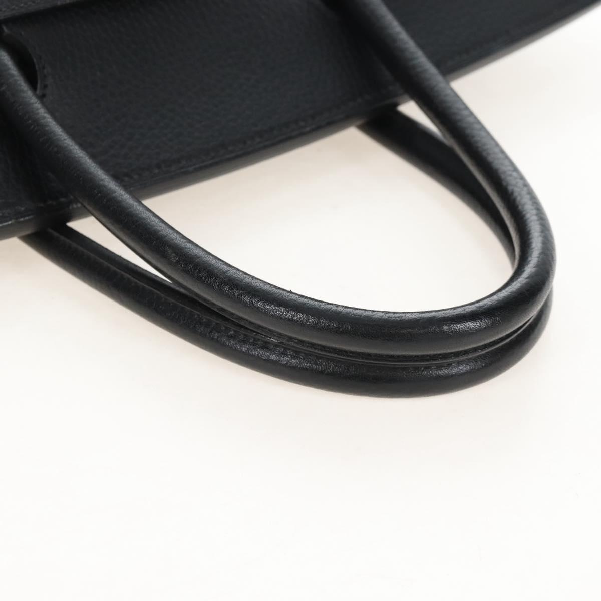 HERMES Birkin 40 Hand Bag Taurillon Clemence Black Gold Tone Auth 209093SM
