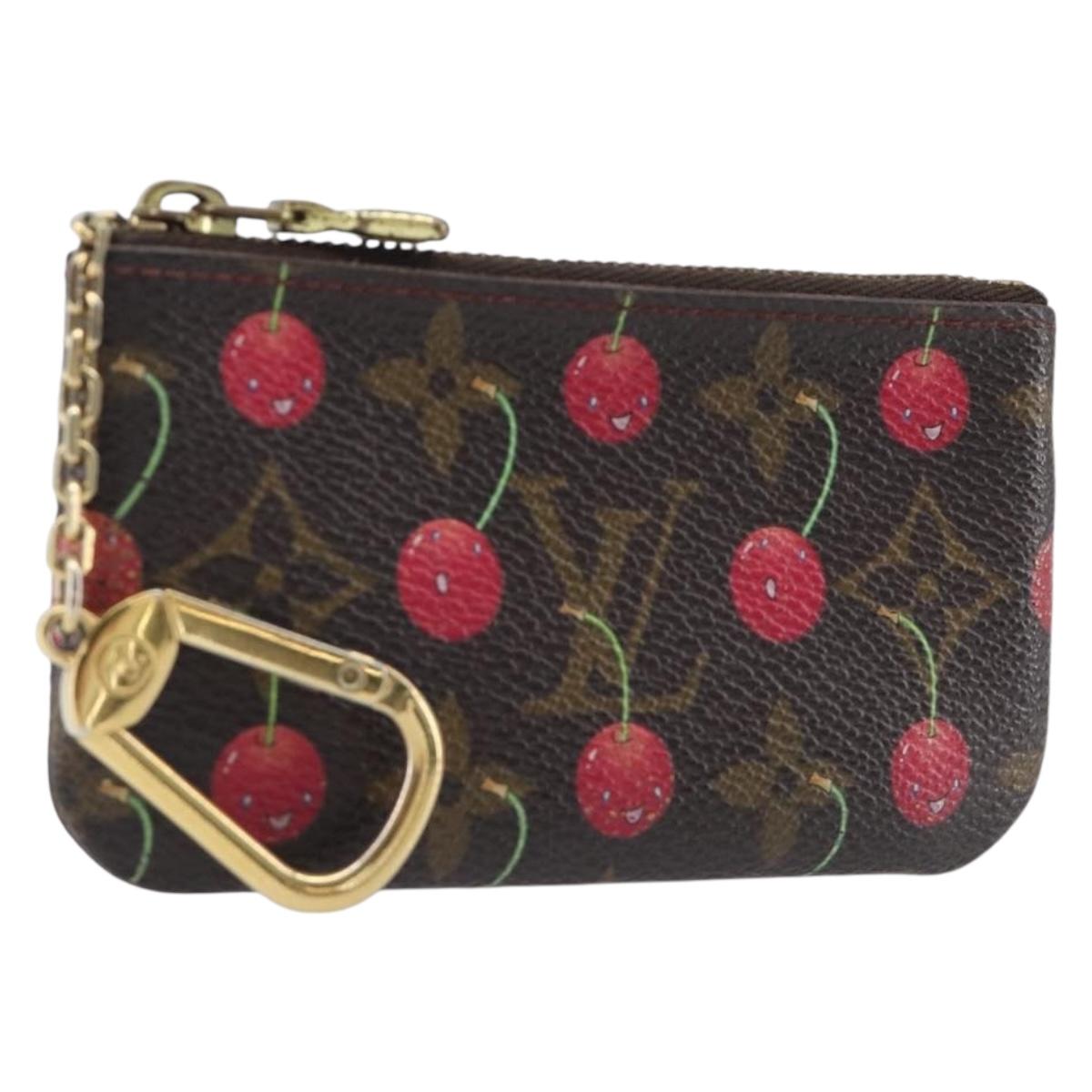 LOUIS VUITTON Monogram Cherry Pochette Cles Coin Purse M95042 LV Auth 209326A