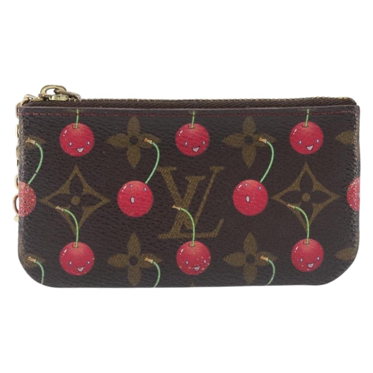 LOUIS VUITTON Monogram Cherry Pochette Cles Coin Purse M95042 LV Auth 209326A