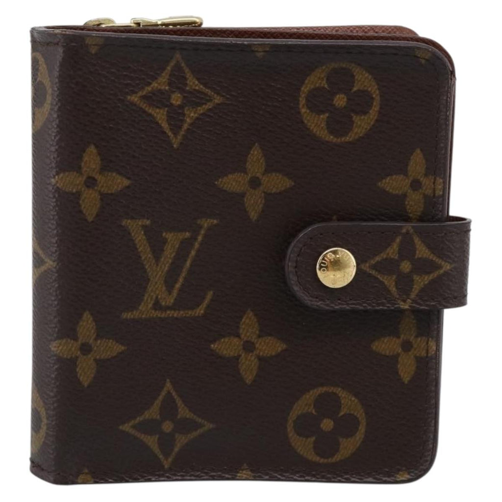 LOUIS VUITTON Monogram Compact Zip Wallet M61667 LV Auth 209378V