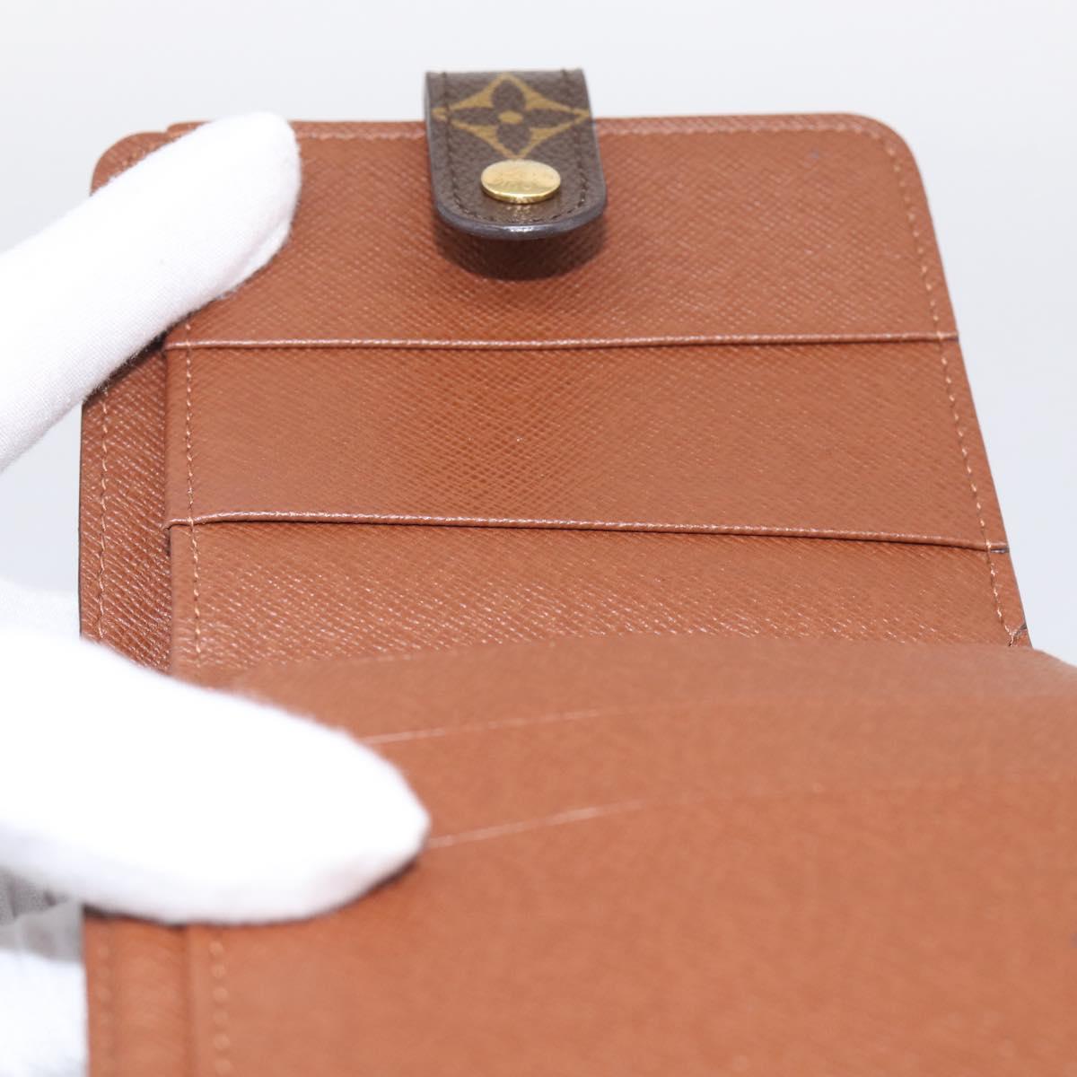 LOUIS VUITTON Monogram Compact Zip Wallet M61667 LV Auth 209378V