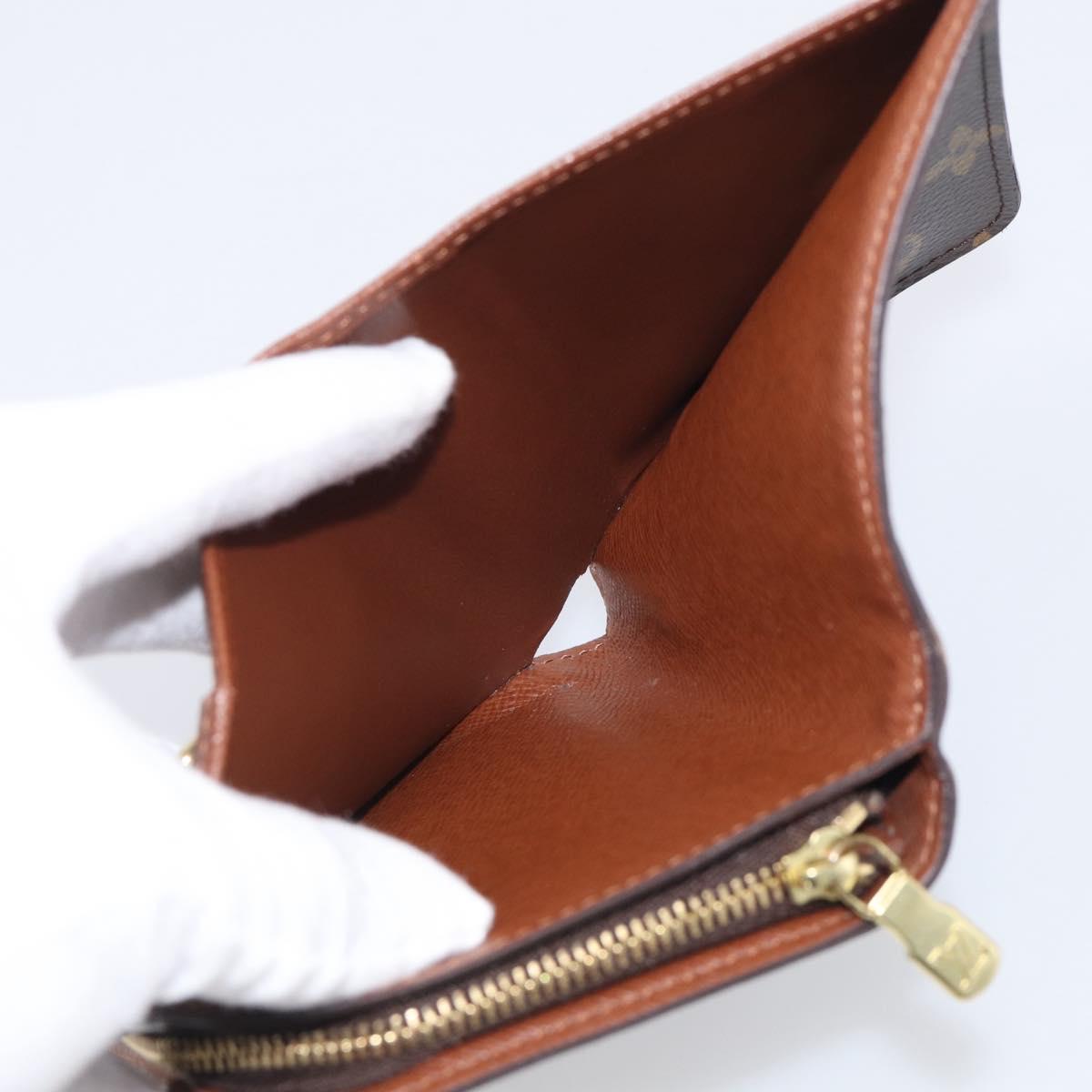 LOUIS VUITTON Monogram Compact Zip Wallet M61667 LV Auth 209378V