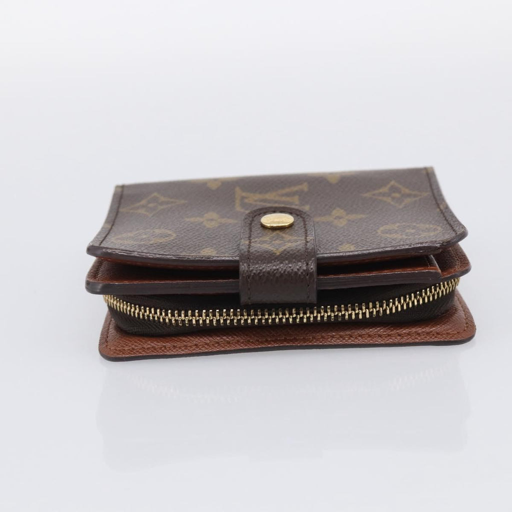 LOUIS VUITTON Monogram Compact Zip Wallet M61667 LV Auth 209378V