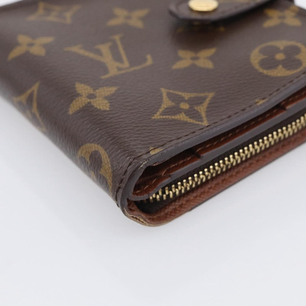 LOUIS VUITTON Monogram Compact Zip Wallet M61667 LV Auth 209378V
