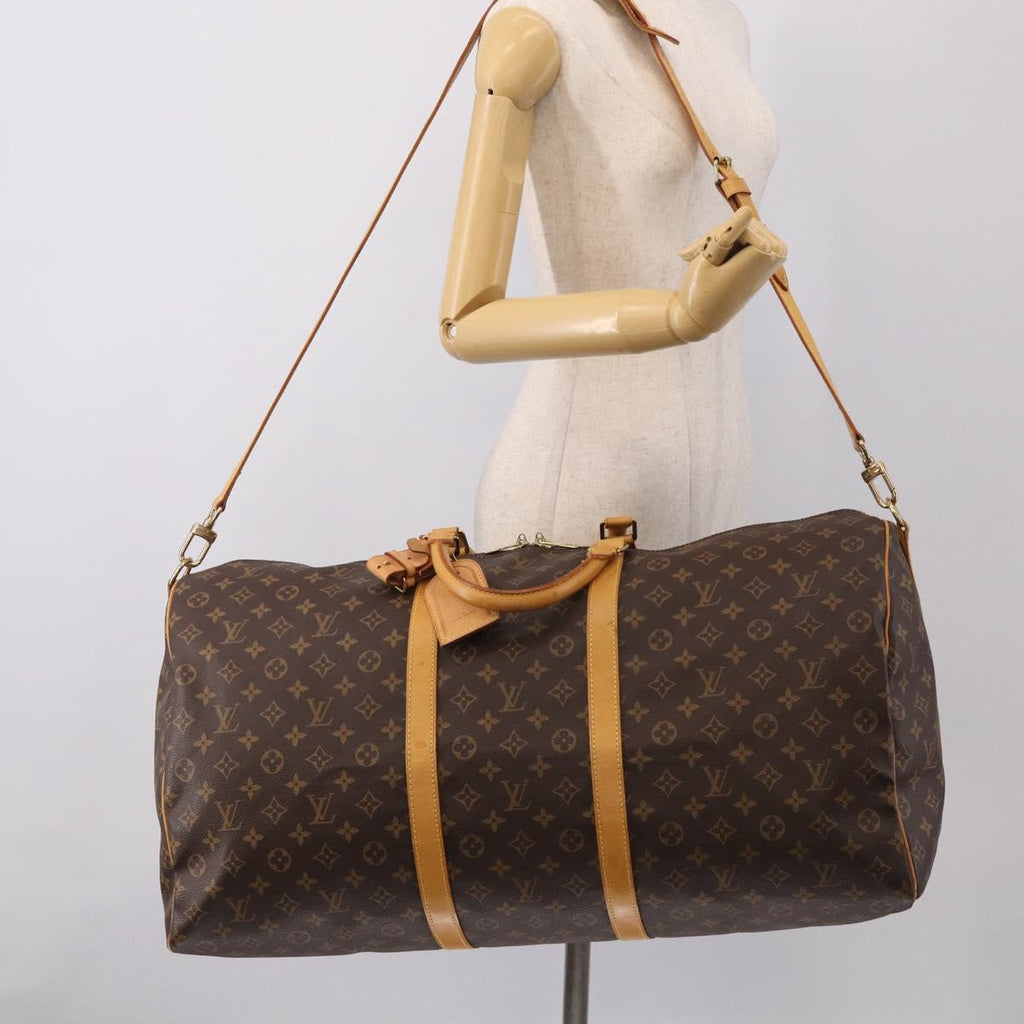 LOUIS VUITTON Monogram Keepall Bandouliere 60 Boston Bag M41412 LV Auth 209530V