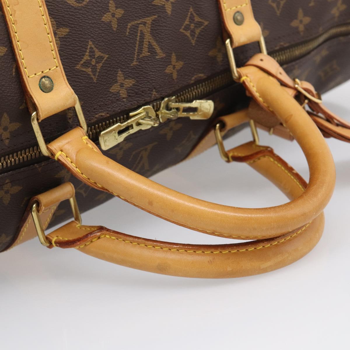LOUIS VUITTON Monogram Keepall Bandouliere 60 Boston Bag M41412 LV Auth 209530V