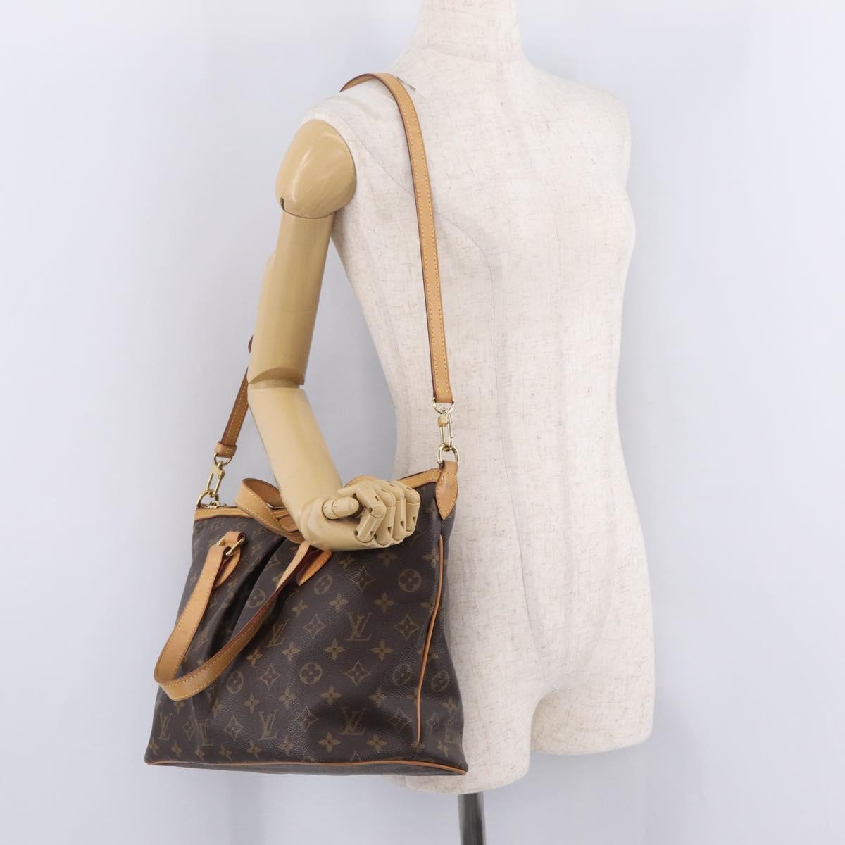 LOUIS VUITTON Monogram Palermo PM Tote Bag M40145 LV Auth 209707V