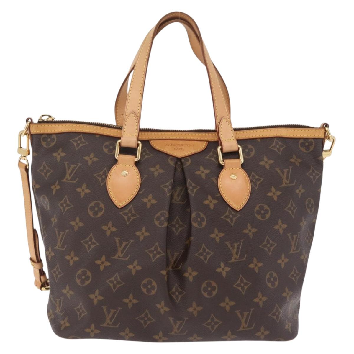 LOUIS VUITTON Monogram Palermo PM Tote Bag M40145 LV Auth 209707V