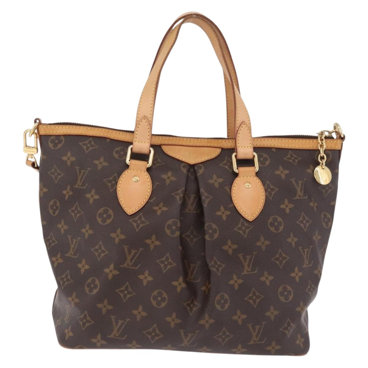 LOUIS VUITTON Monogram Palermo PM Tote Bag M40145 LV Auth 209707V