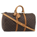 LOUIS VUITTON Monogram Keepall Bandouliere 50 Boston Bag M41416 LV Auth 209898V