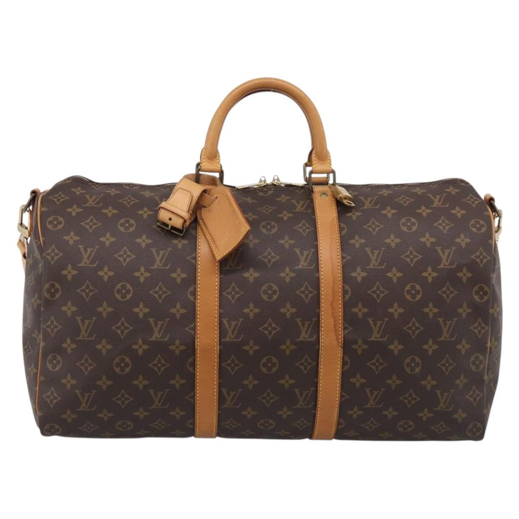 LOUIS VUITTON Monogram Keepall Bandouliere 50 Boston Bag M41416 LV Auth 209898V